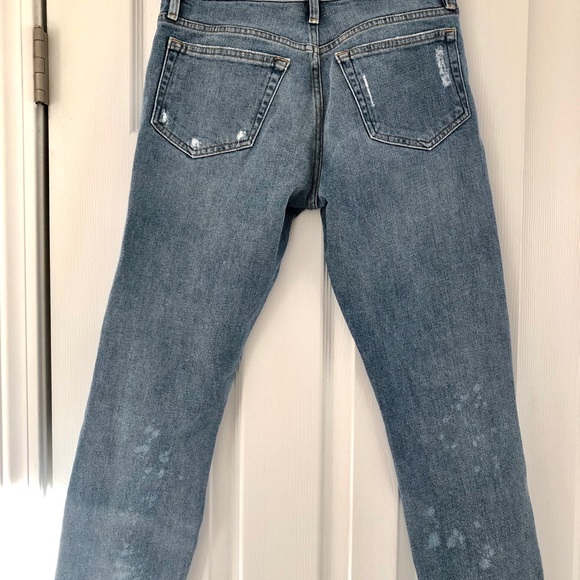 Frame Ripped Straight Leg Jeans - Picture 4 of 4